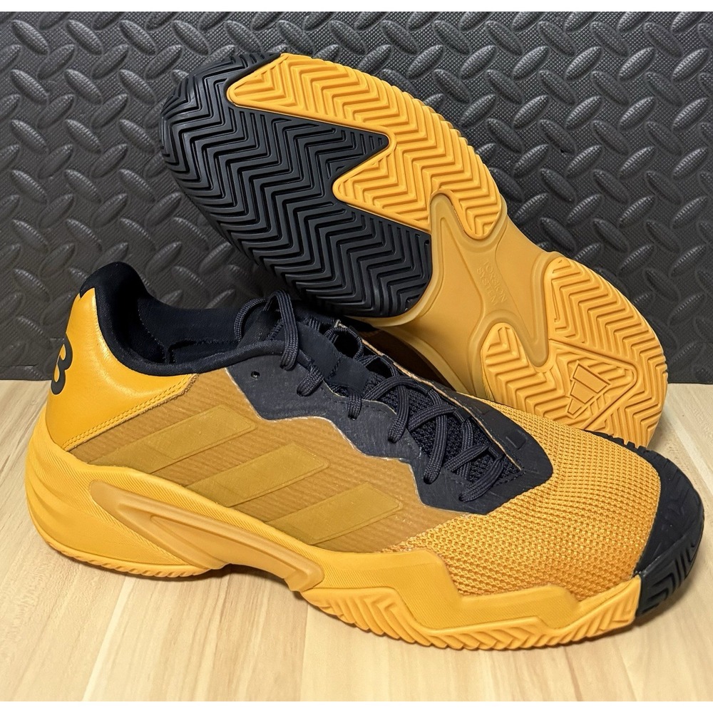 Adidas Y-3 Barricade 13 Collegiate Gold Black Tennis Shoes JH5766 Mens Size 14